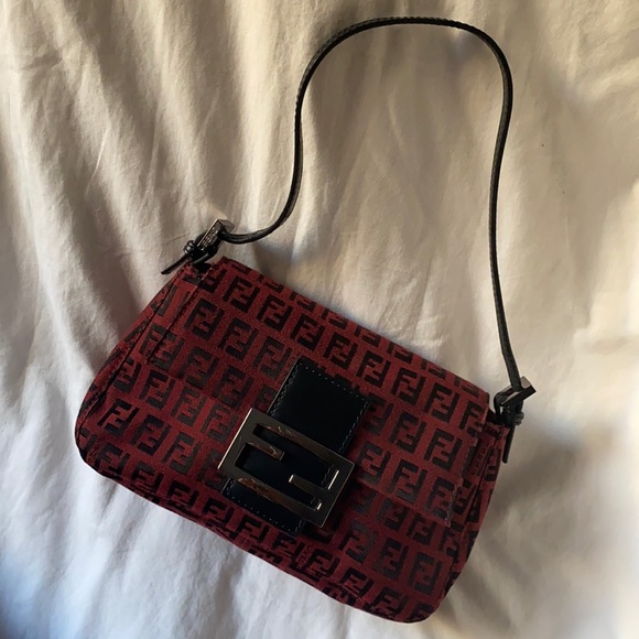 Fendi Handbags - Fendi Zucchino Baguette Mini